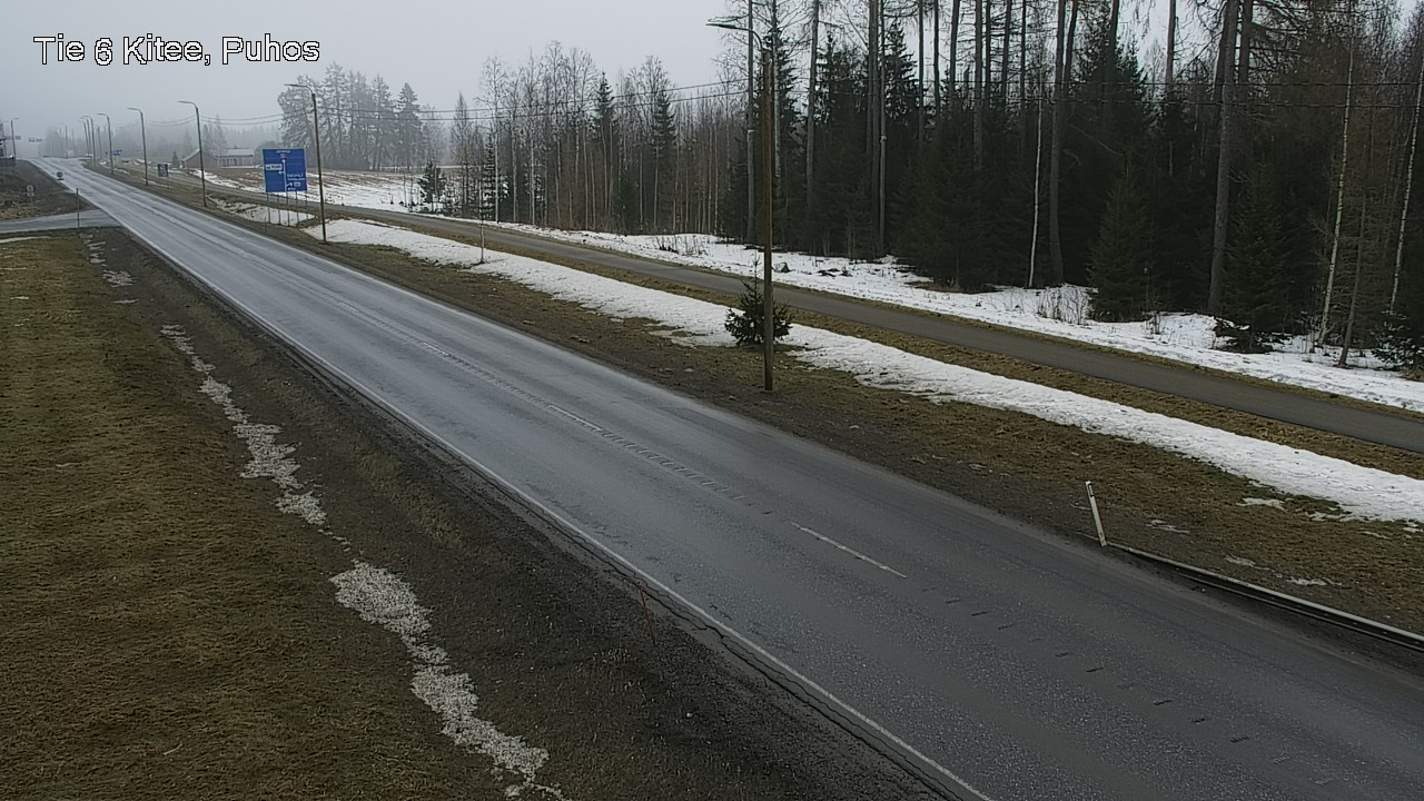 Weather Camera Image Väg 6 Kitee, Puhos, Kitee, Pohjois-Karjala