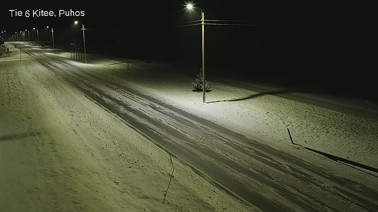 Weather Camera Image Road 6Kitee,  Puhos, Kitee, Pohjois-Karjala