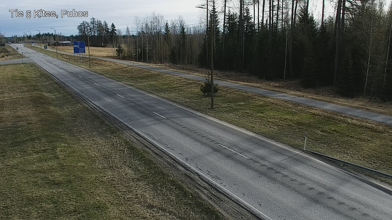Weather Camera Image Väg 6 Kitee, Puhos, Kitee, Pohjois-Karjala