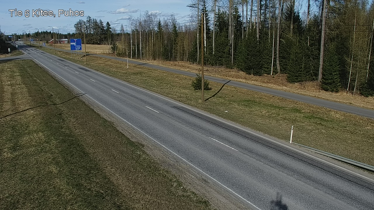 Weather Camera Image Väg 6 Kitee, Puhos, Kitee, Pohjois-Karjala
