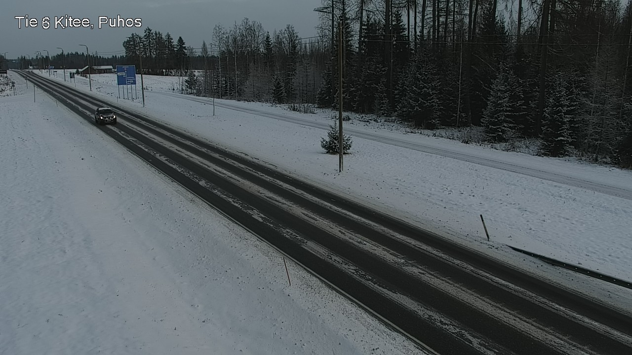 Weather Camera Image Road 6Kitee,  Puhos, Kitee, Pohjois-Karjala