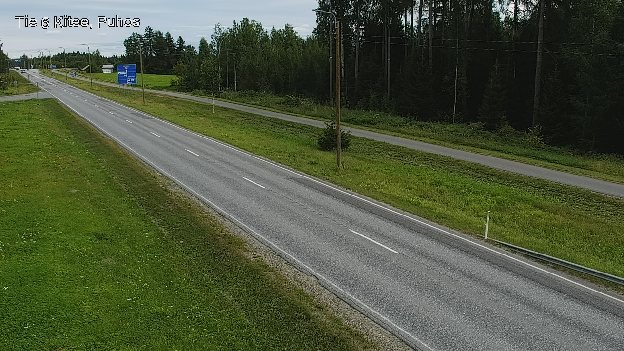 Weather Camera Image Väg 6 Kitee, Puhos, Kitee, Pohjois-Karjala