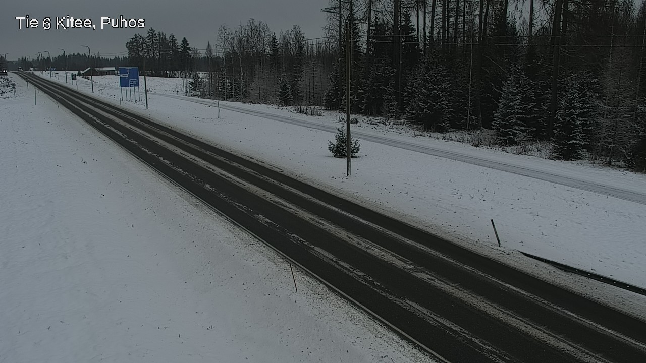 Weather Camera Image Road 6Kitee,  Puhos, Kitee, Pohjois-Karjala