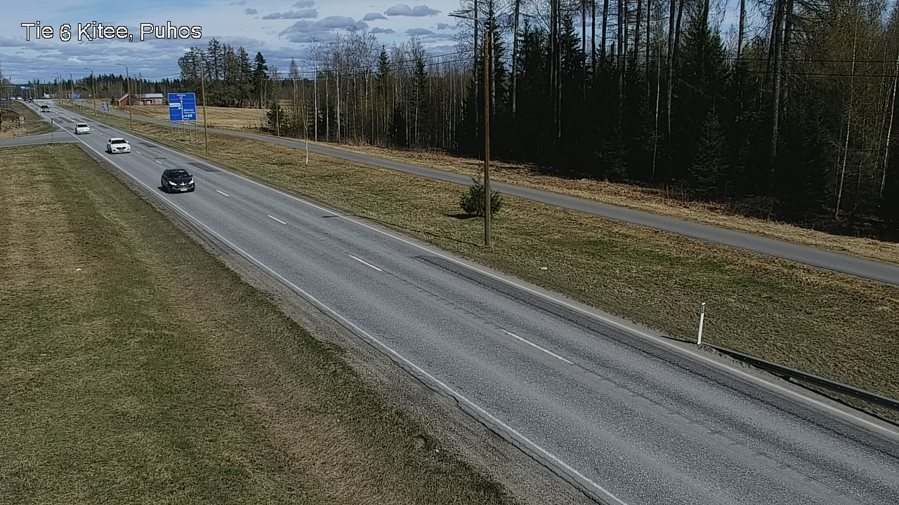 Weather Camera Image Väg 6 Kitee, Puhos, Kitee, Pohjois-Karjala