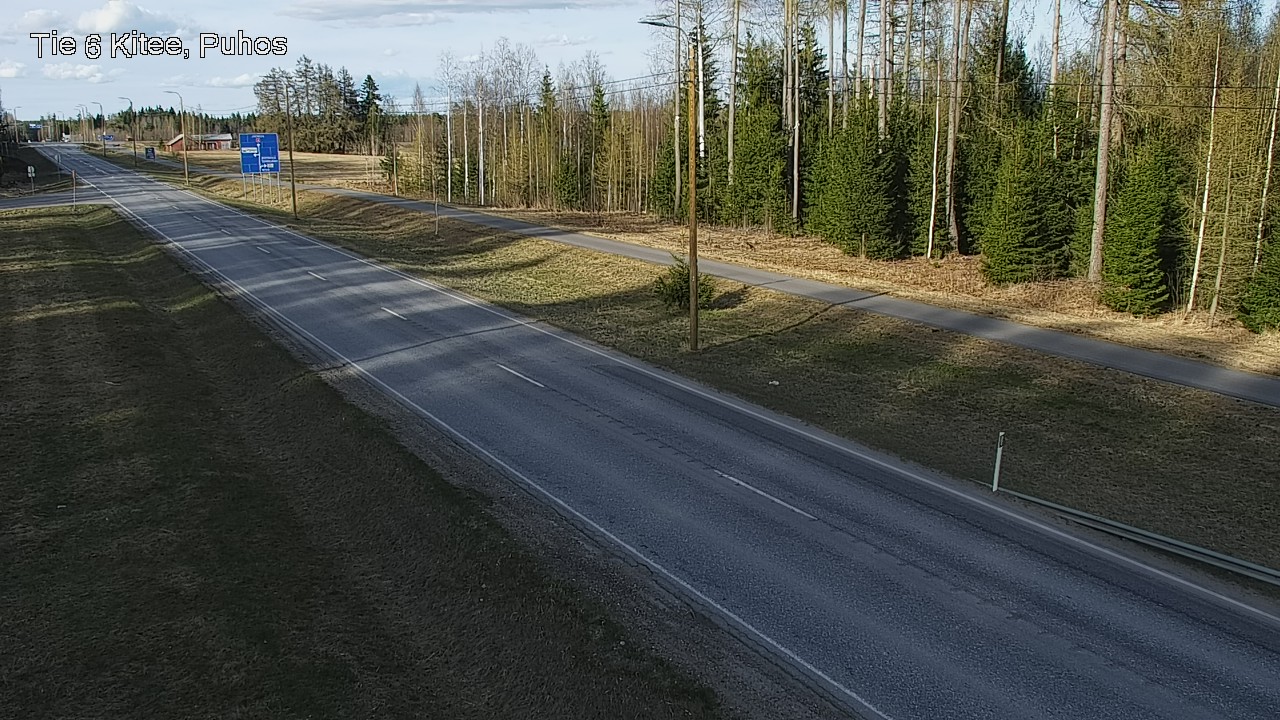 Weather Camera Image Väg 6 Kitee, Puhos, Kitee, Pohjois-Karjala
