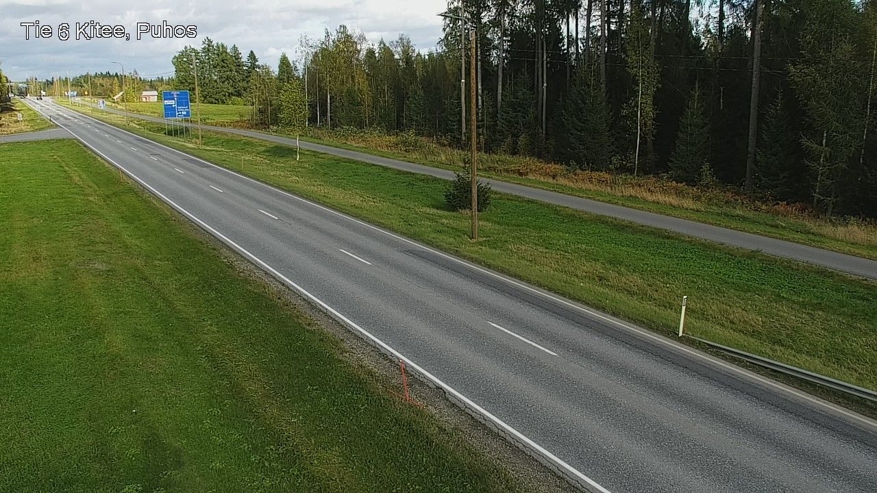 Weather Camera Image Road 6Kitee,  Puhos, Kitee, Pohjois-Karjala