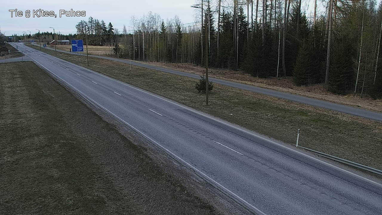Weather Camera Image Väg 6 Kitee, Puhos, Kitee, Pohjois-Karjala