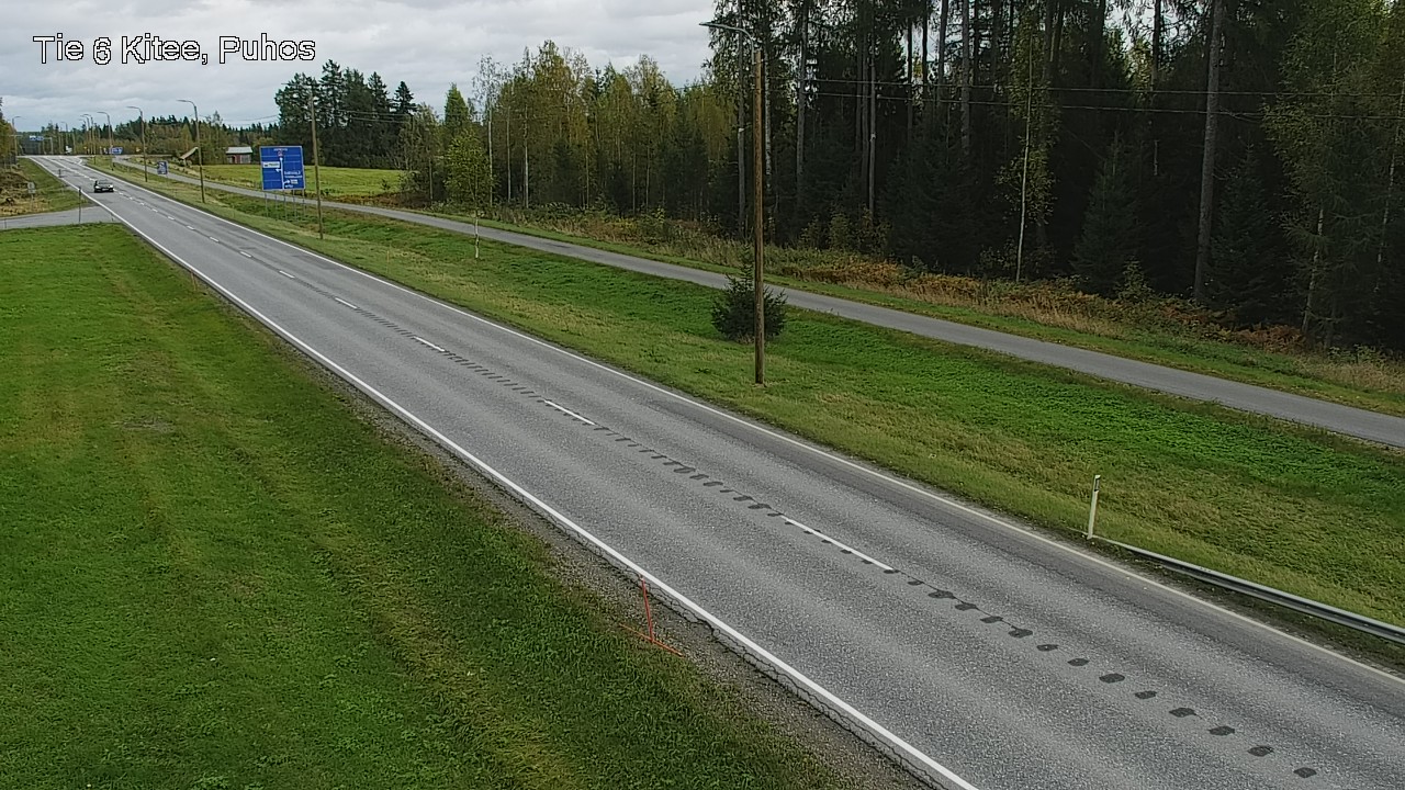 Weather Camera Image Road 6Kitee,  Puhos, Kitee, Pohjois-Karjala