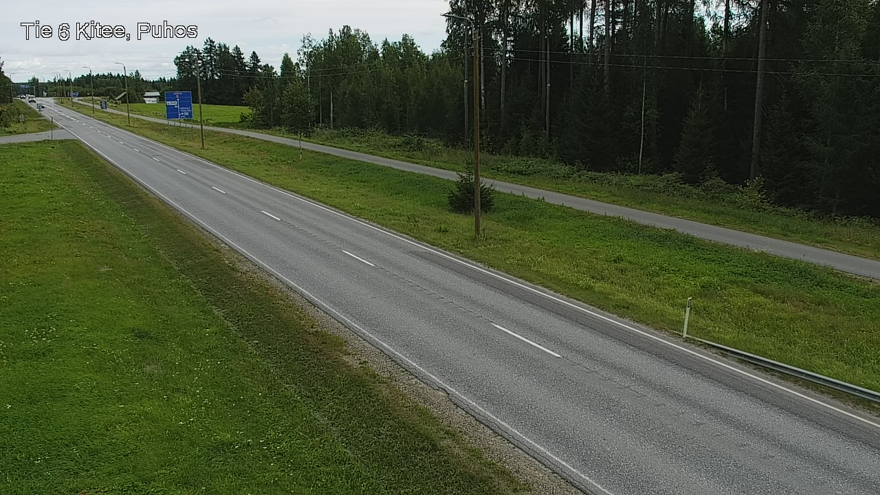 Weather Camera Image Väg 6 Kitee, Puhos, Kitee, Pohjois-Karjala