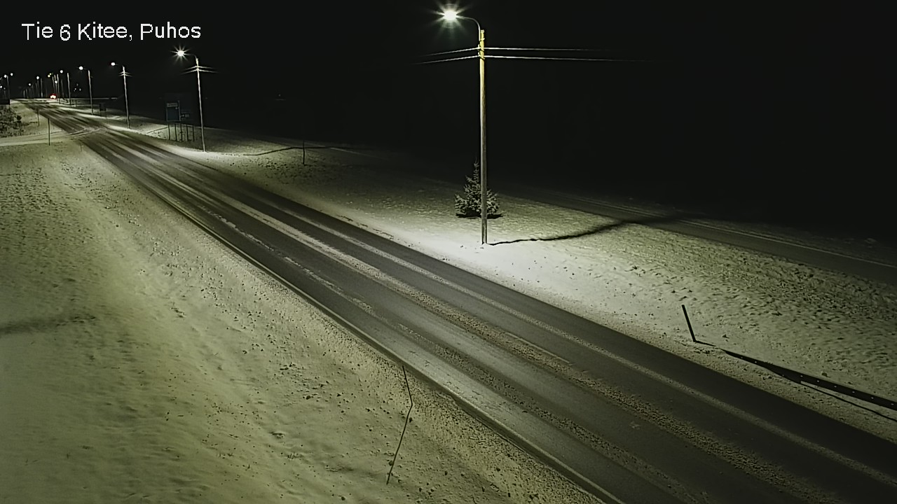 Weather Camera Image Road 6Kitee,  Puhos, Kitee, Pohjois-Karjala