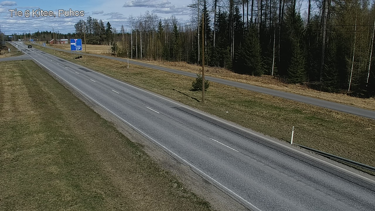 Weather Camera Image Väg 6 Kitee, Puhos, Kitee, Pohjois-Karjala
