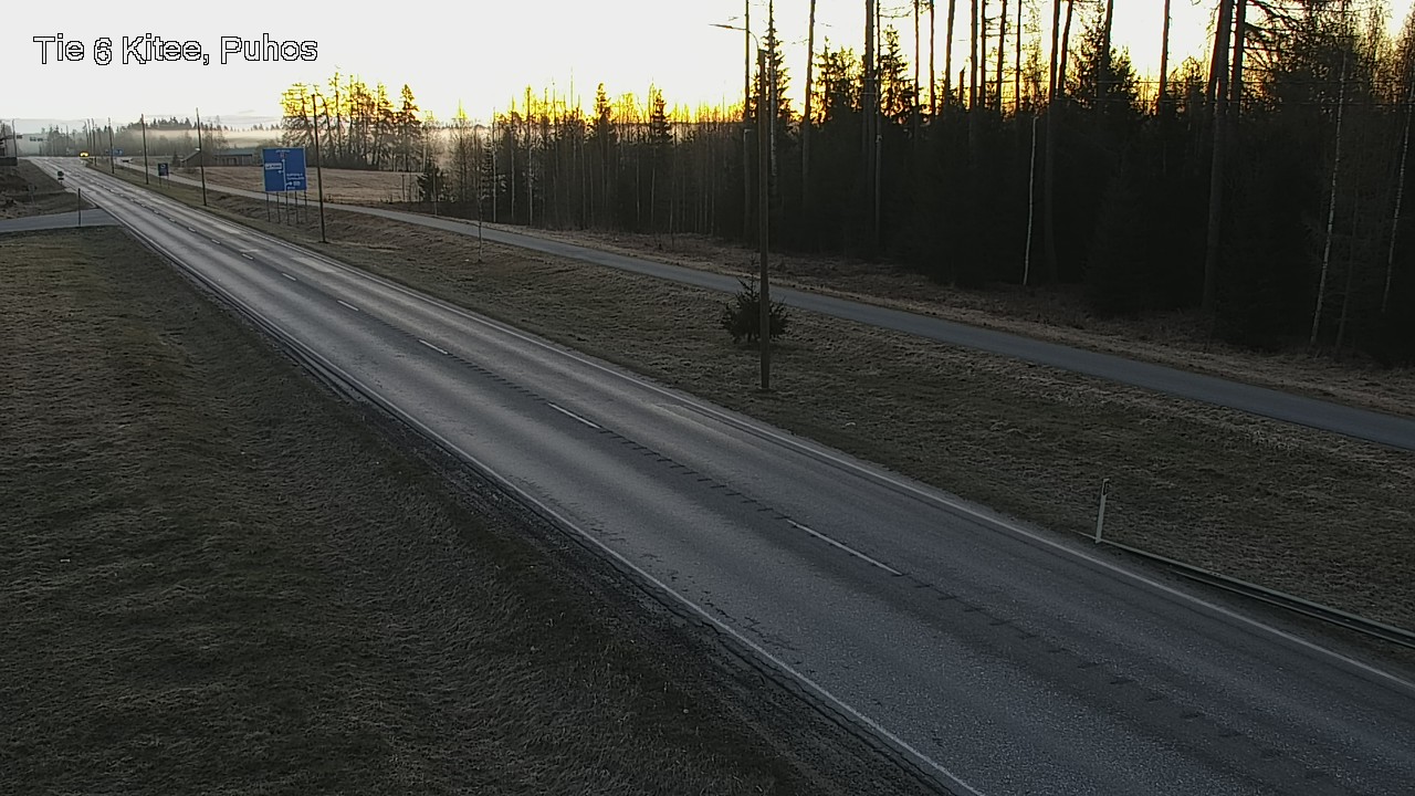 Weather Camera Image Väg 6 Kitee, Puhos, Kitee, Pohjois-Karjala