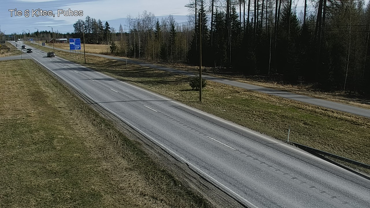 Weather Camera Image Väg 6 Kitee, Puhos, Kitee, Pohjois-Karjala