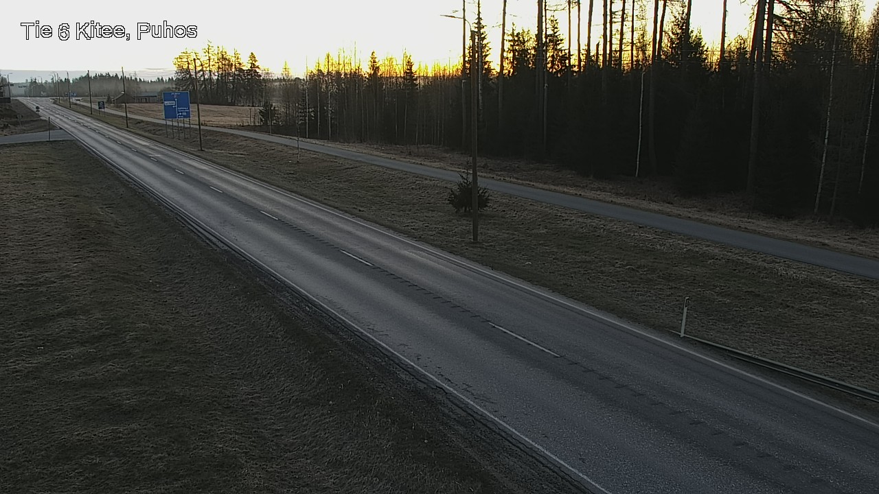 Weather Camera Image Väg 6 Kitee, Puhos, Kitee, Pohjois-Karjala