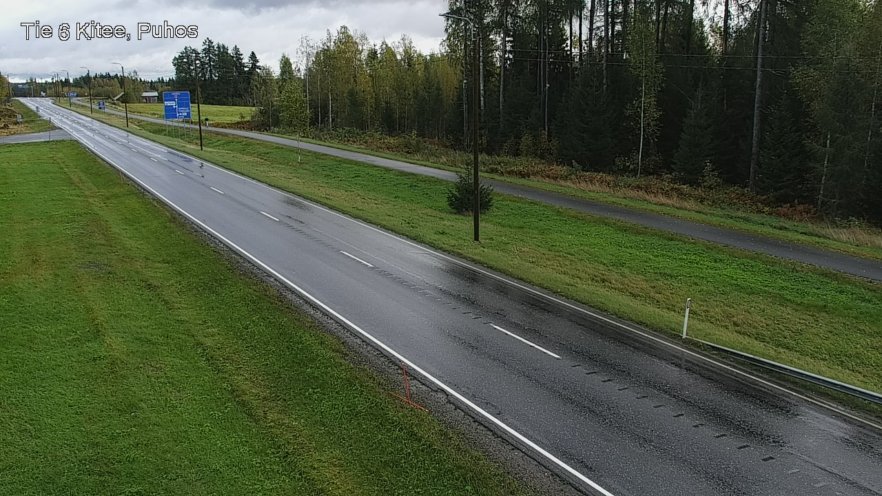 Weather Camera Image Road 6Kitee,  Puhos, Kitee, Pohjois-Karjala