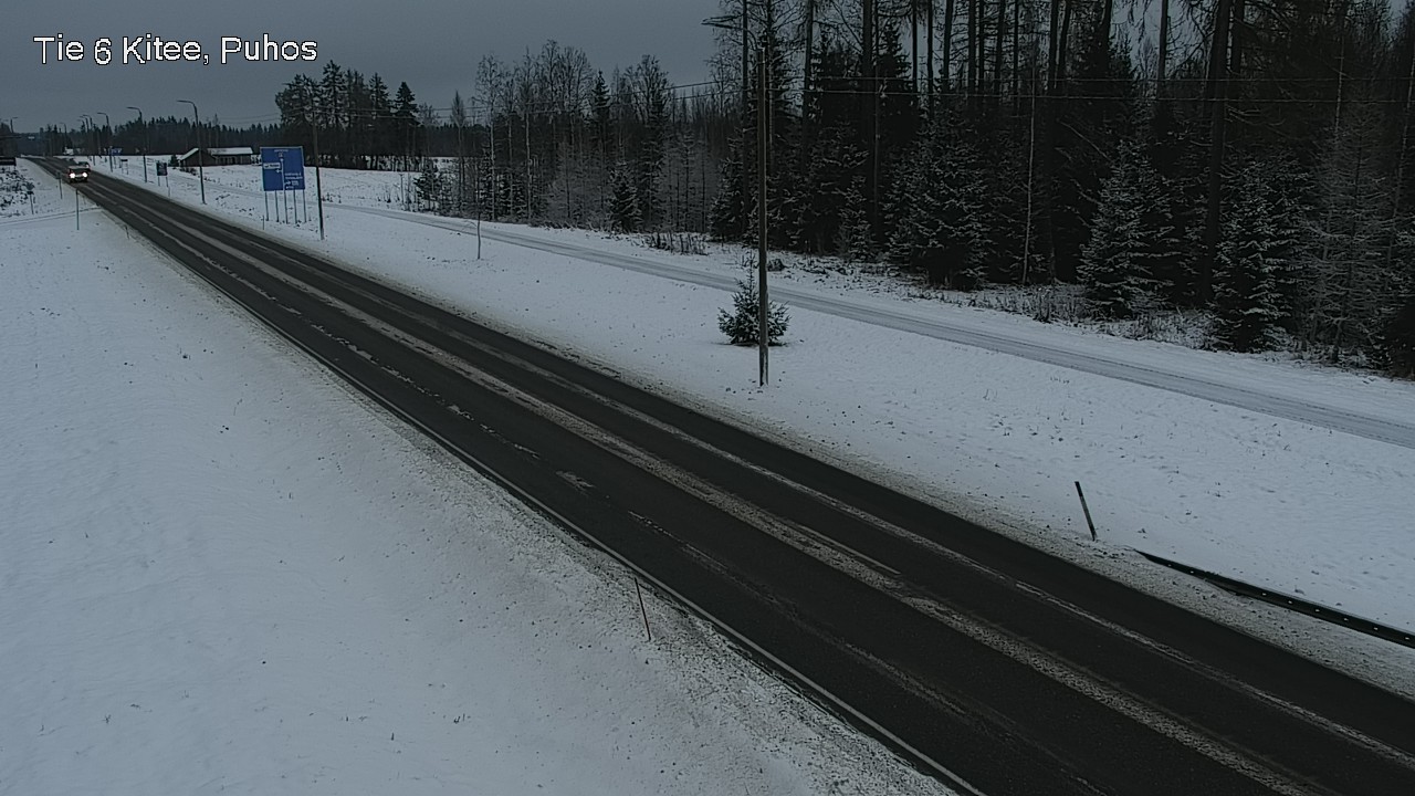 Weather Camera Image Road 6Kitee,  Puhos, Kitee, Pohjois-Karjala