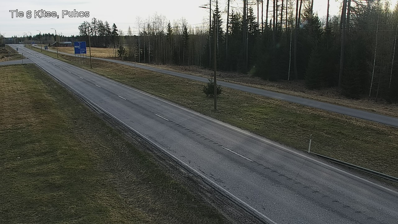 Weather Camera Image Road 6Kitee,  Puhos, Kitee, Pohjois-Karjala