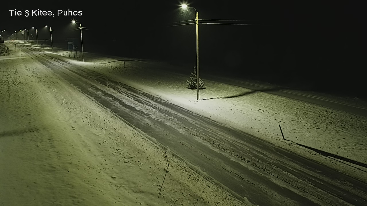 Weather Camera Image Road 6Kitee,  Puhos, Kitee, Pohjois-Karjala