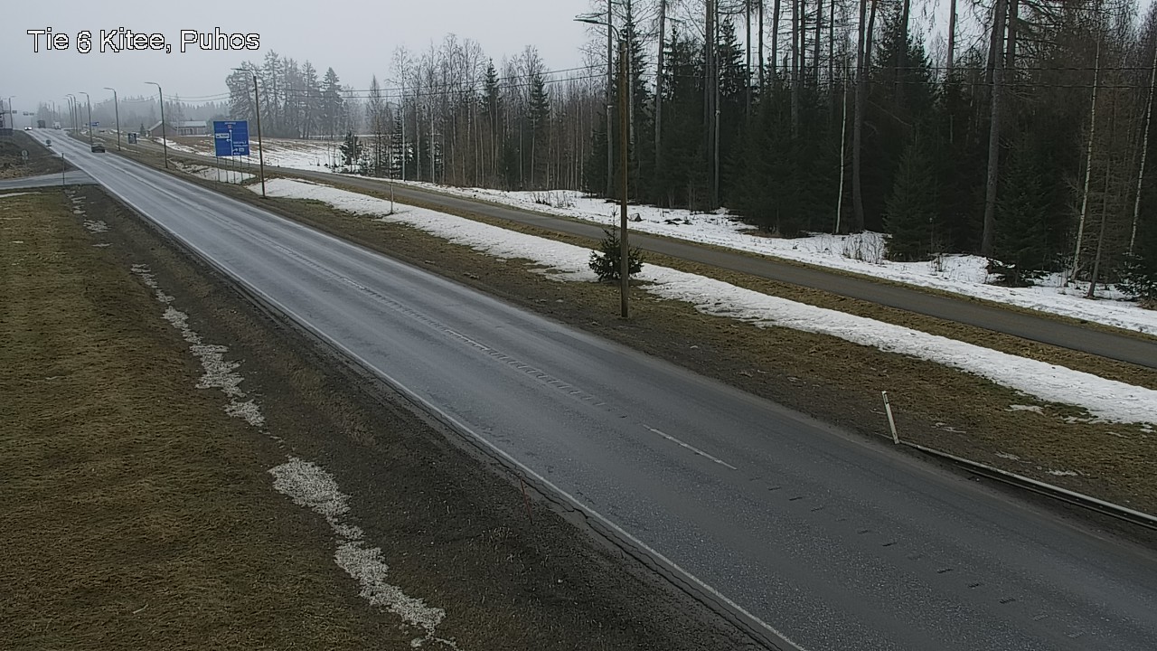 Weather Camera Image Road 6Kitee,  Puhos, Kitee, Pohjois-Karjala