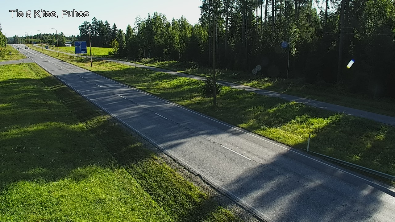 Weather Camera Image Väg 6 Kitee, Puhos, Kitee, Pohjois-Karjala