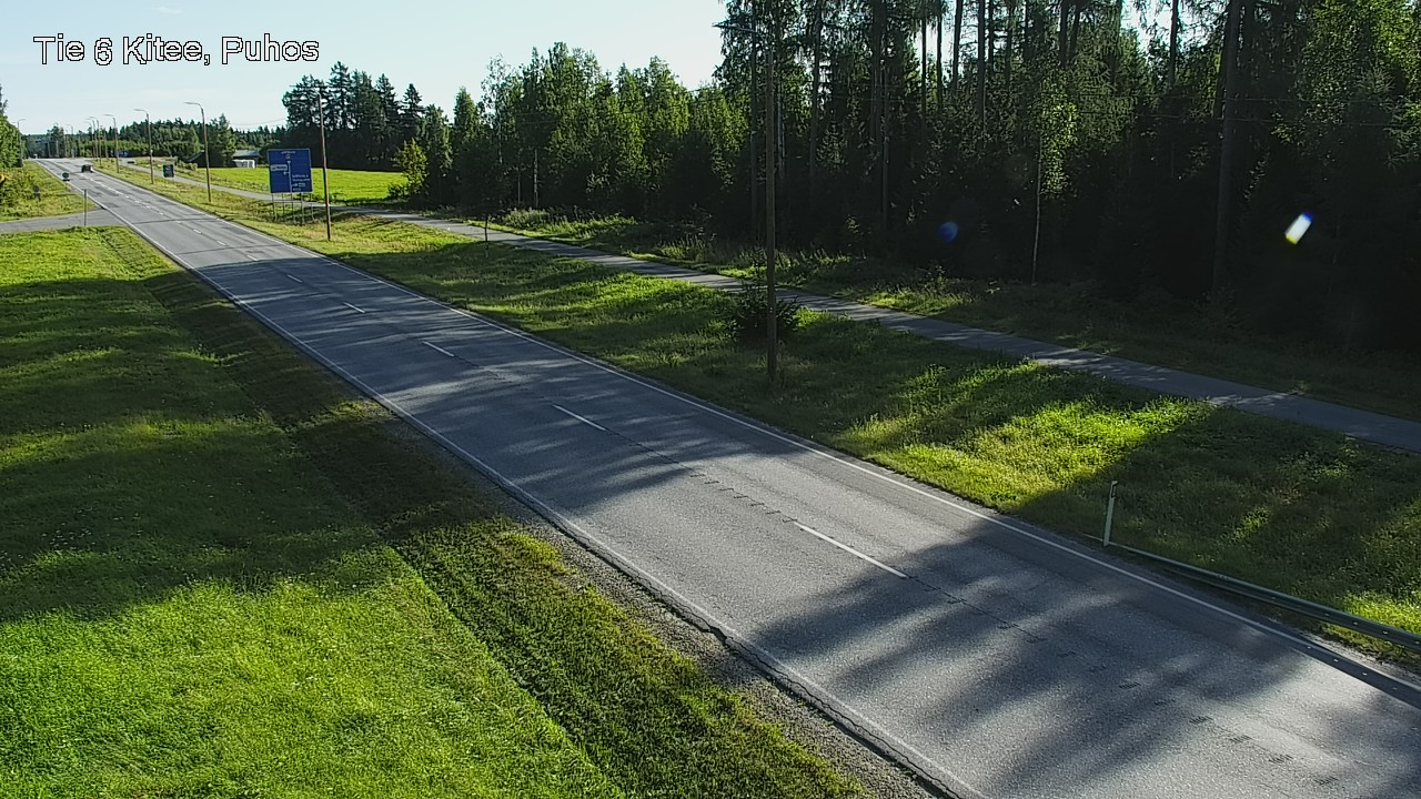 Weather Camera Image Väg 6 Kitee, Puhos, Kitee, Pohjois-Karjala