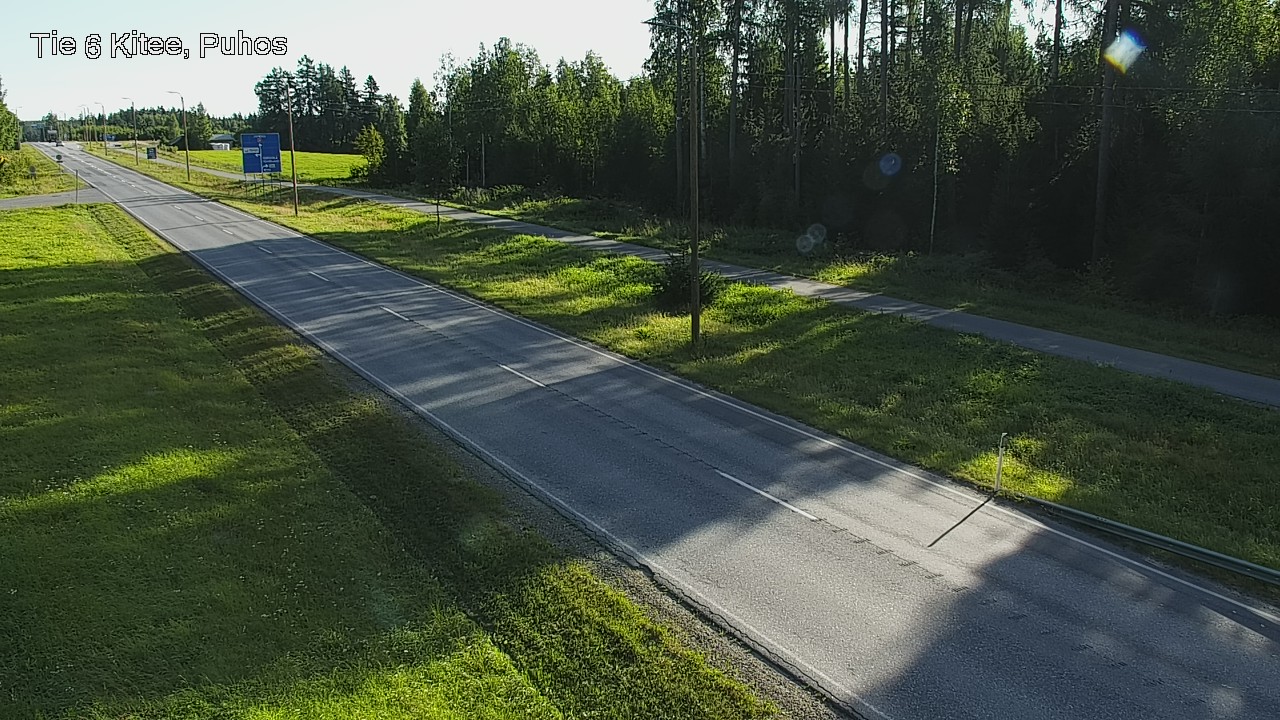 Weather Camera Image Väg 6 Kitee, Puhos, Kitee, Pohjois-Karjala