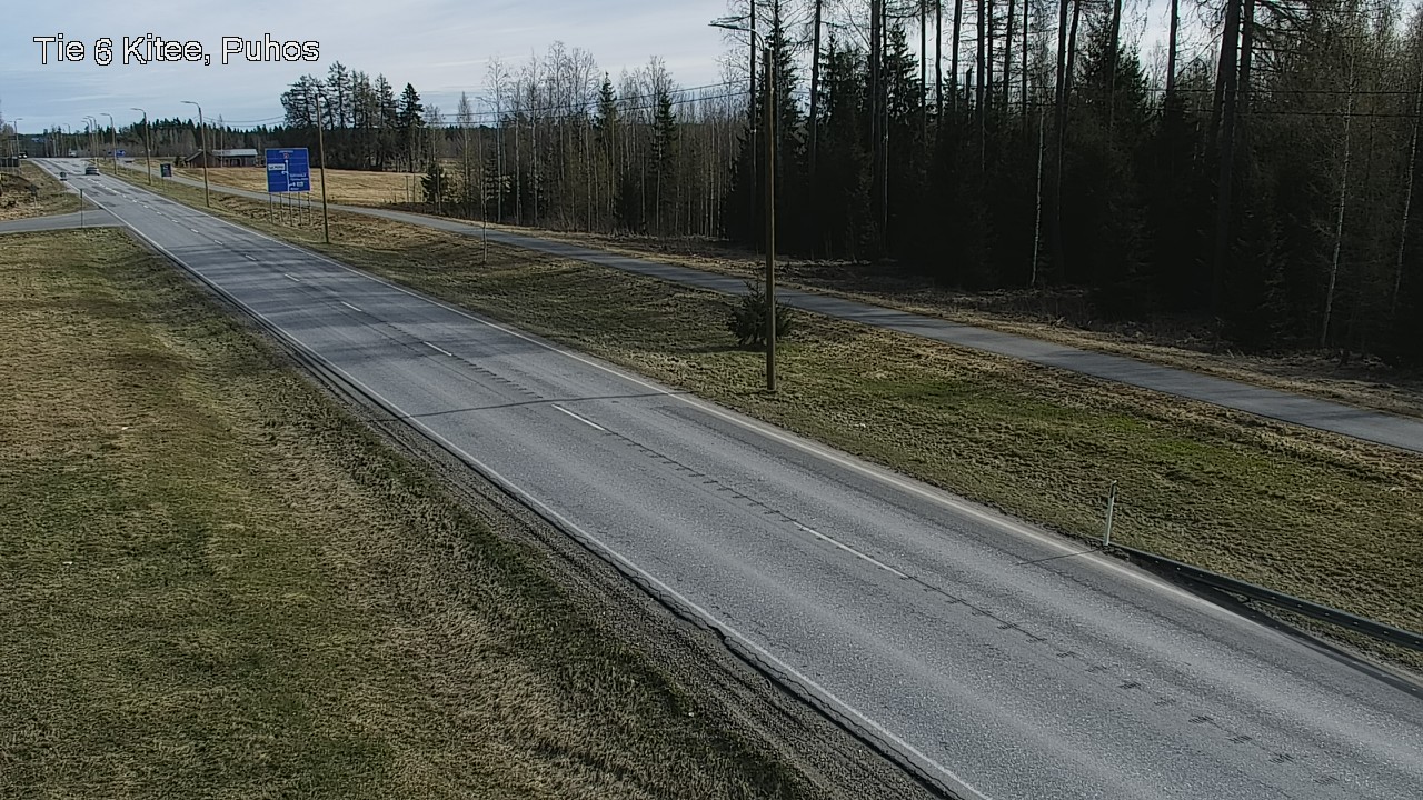 Weather Camera Image Väg 6 Kitee, Puhos, Kitee, Pohjois-Karjala