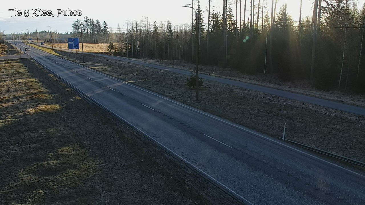 Weather Camera Image Väg 6 Kitee, Puhos, Kitee, Pohjois-Karjala