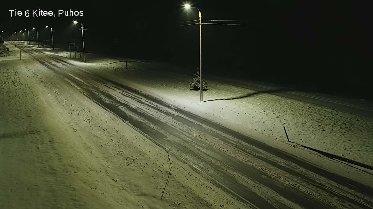 Weather Camera Image Road 6Kitee,  Puhos, Kitee, Pohjois-Karjala