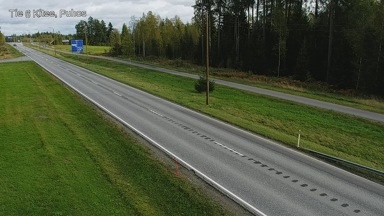 Weather Camera Image Road 6Kitee,  Puhos, Kitee, Pohjois-Karjala