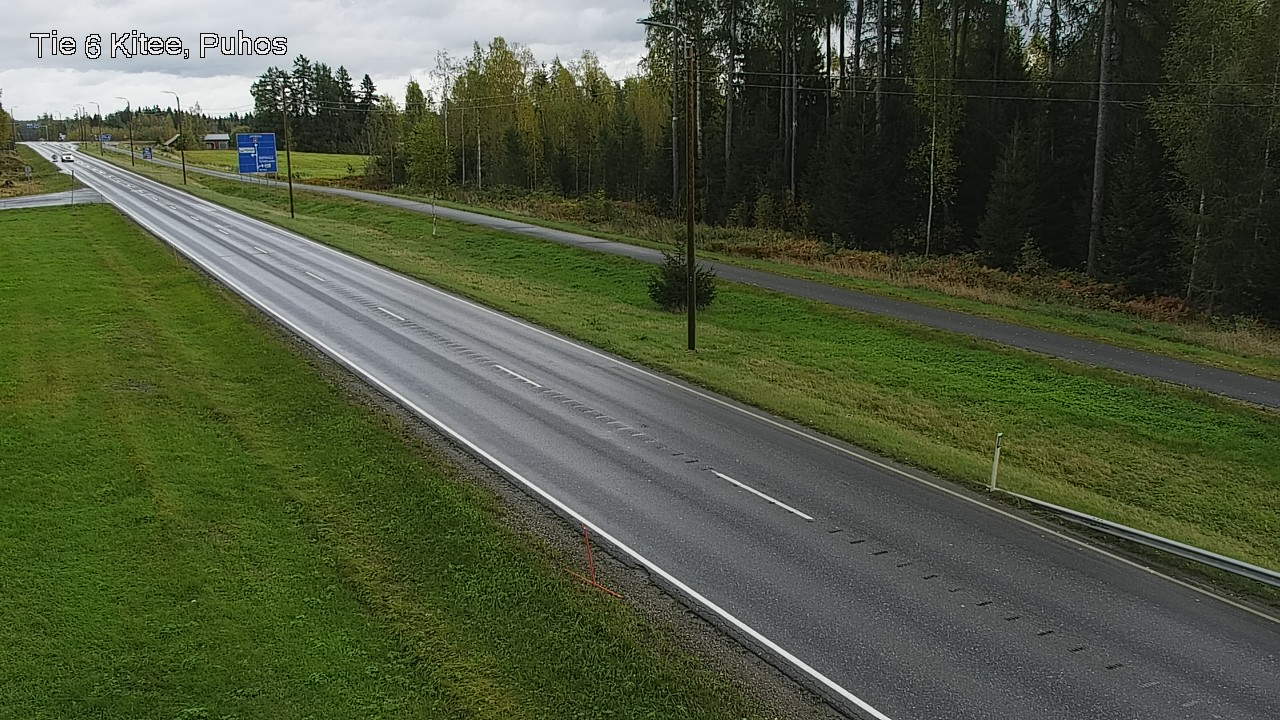 Weather Camera Image Road 6Kitee,  Puhos, Kitee, Pohjois-Karjala