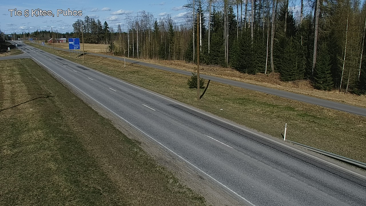 Weather Camera Image Väg 6 Kitee, Puhos, Kitee, Pohjois-Karjala
