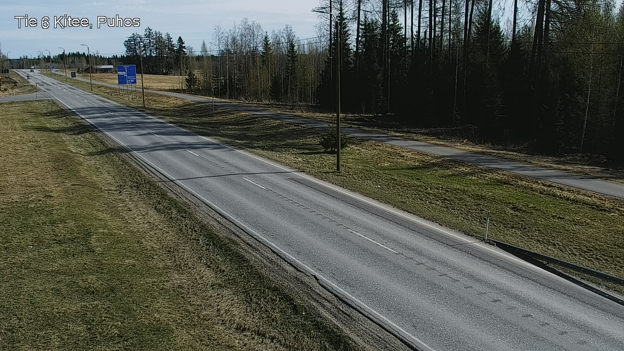 Weather Camera Image Road 6Kitee,  Puhos, Kitee, Pohjois-Karjala