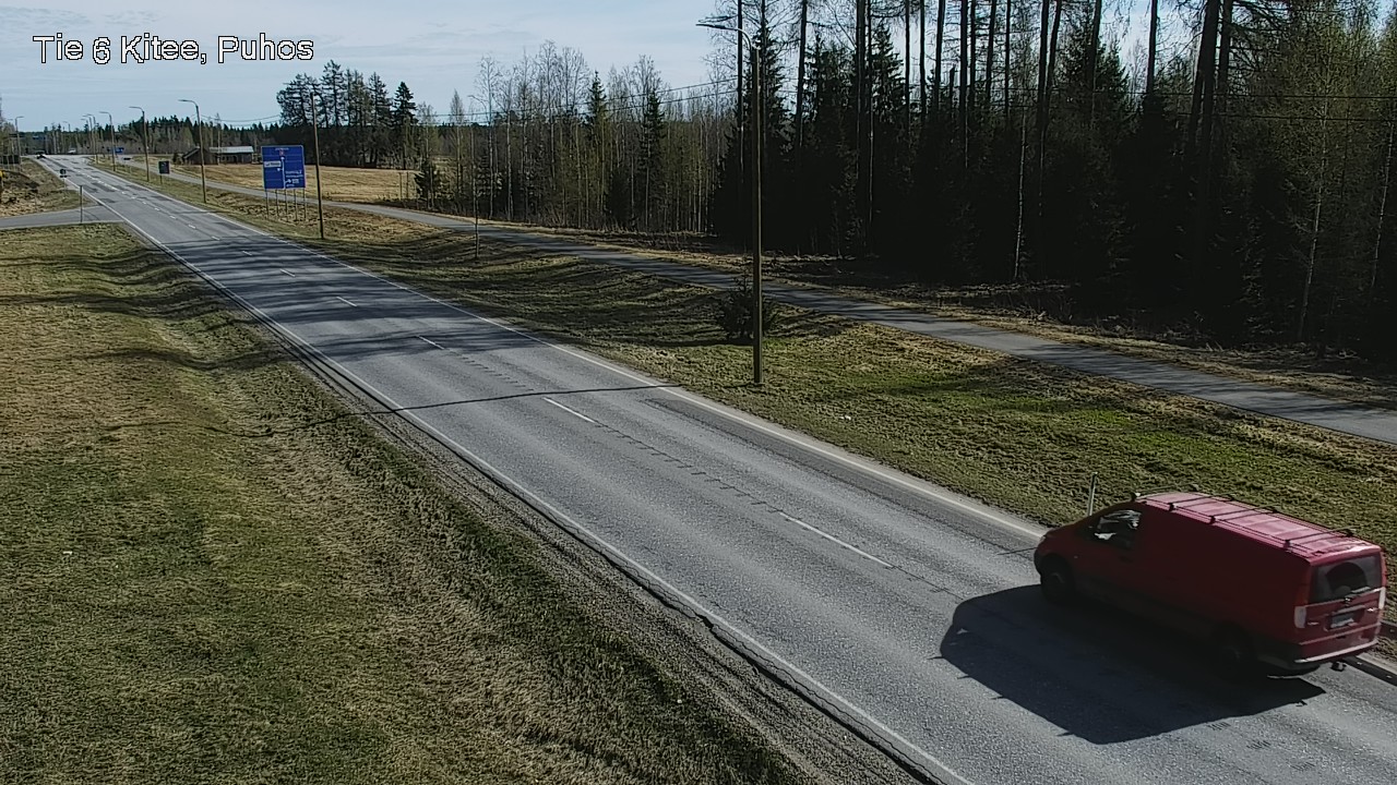 Weather Camera Image Road 6Kitee,  Puhos, Kitee, Pohjois-Karjala