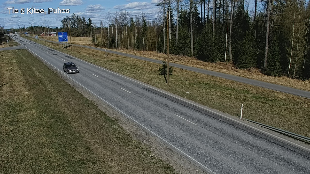 Weather Camera Image Väg 6 Kitee, Puhos, Kitee, Pohjois-Karjala