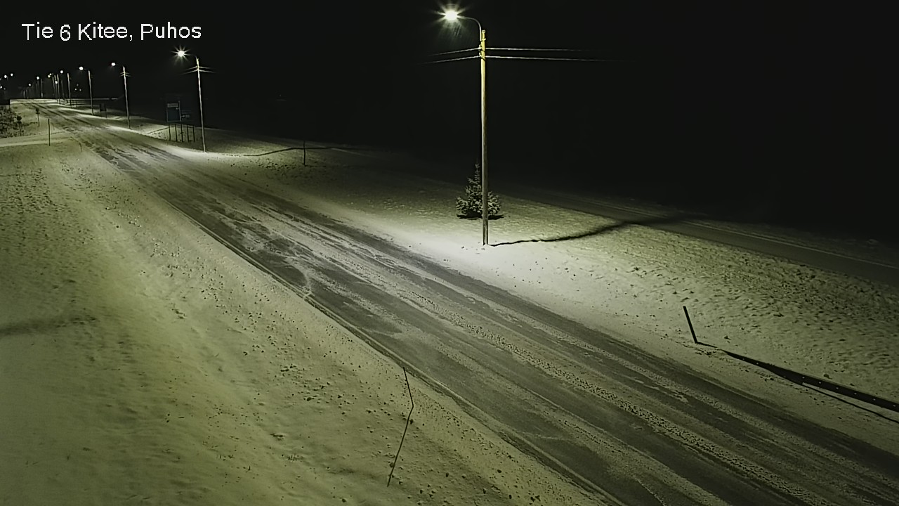 Weather Camera Image Road 6Kitee,  Puhos, Kitee, Pohjois-Karjala