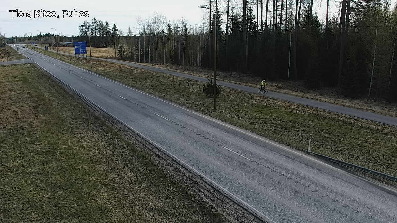 Weather Camera Image Road 6Kitee,  Puhos, Kitee, Pohjois-Karjala