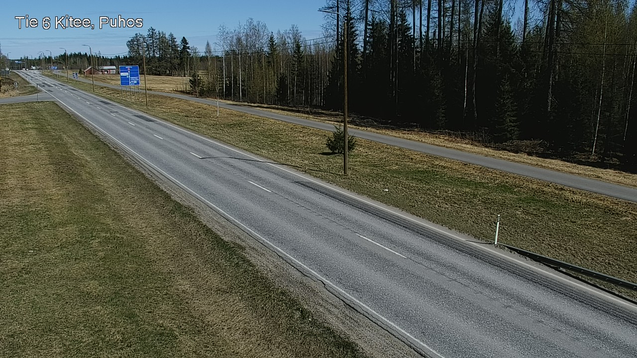 Weather Camera Image Road 6Kitee,  Puhos, Kitee, Pohjois-Karjala