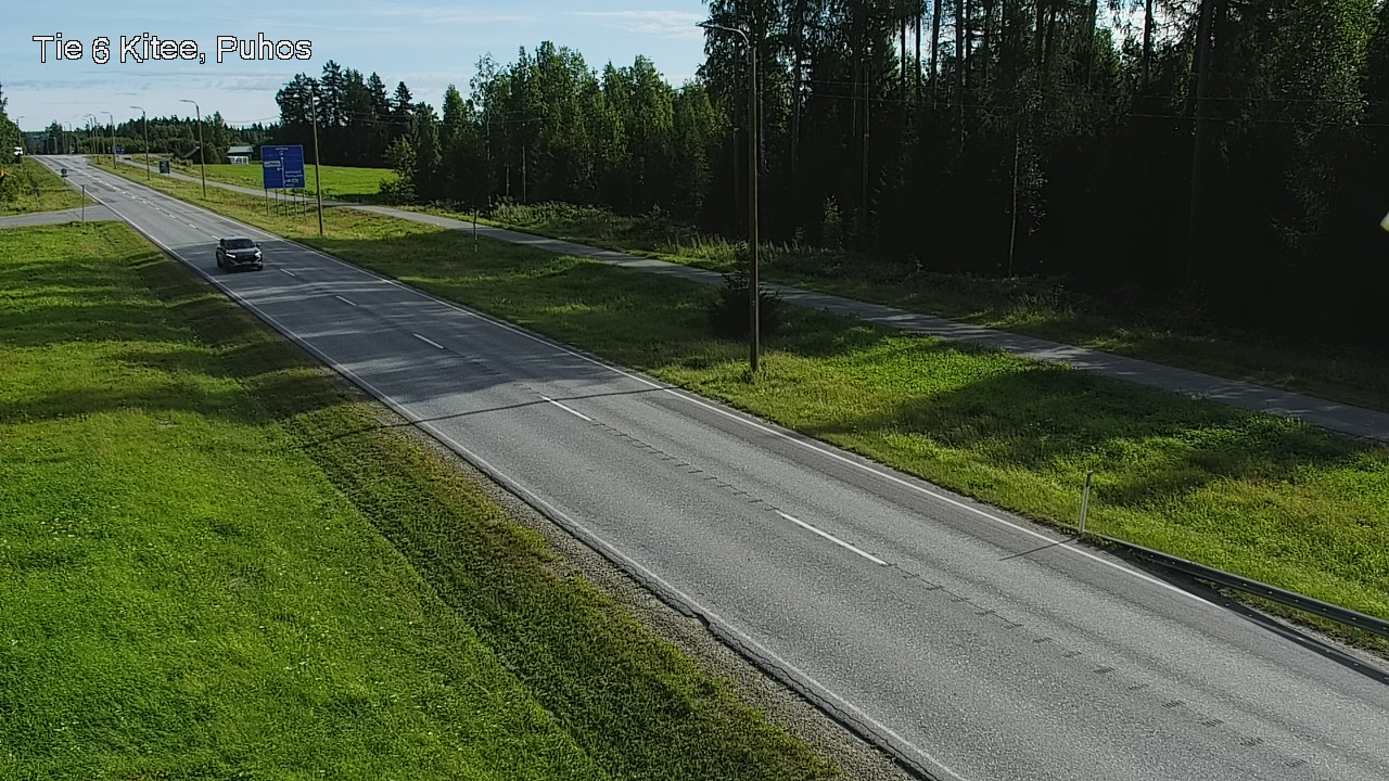 Weather Camera Image Väg 6 Kitee, Puhos, Kitee, Pohjois-Karjala