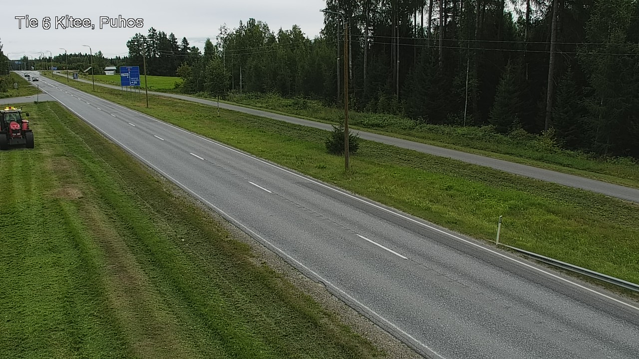 Weather Camera Image Väg 6 Kitee, Puhos, Kitee, Pohjois-Karjala