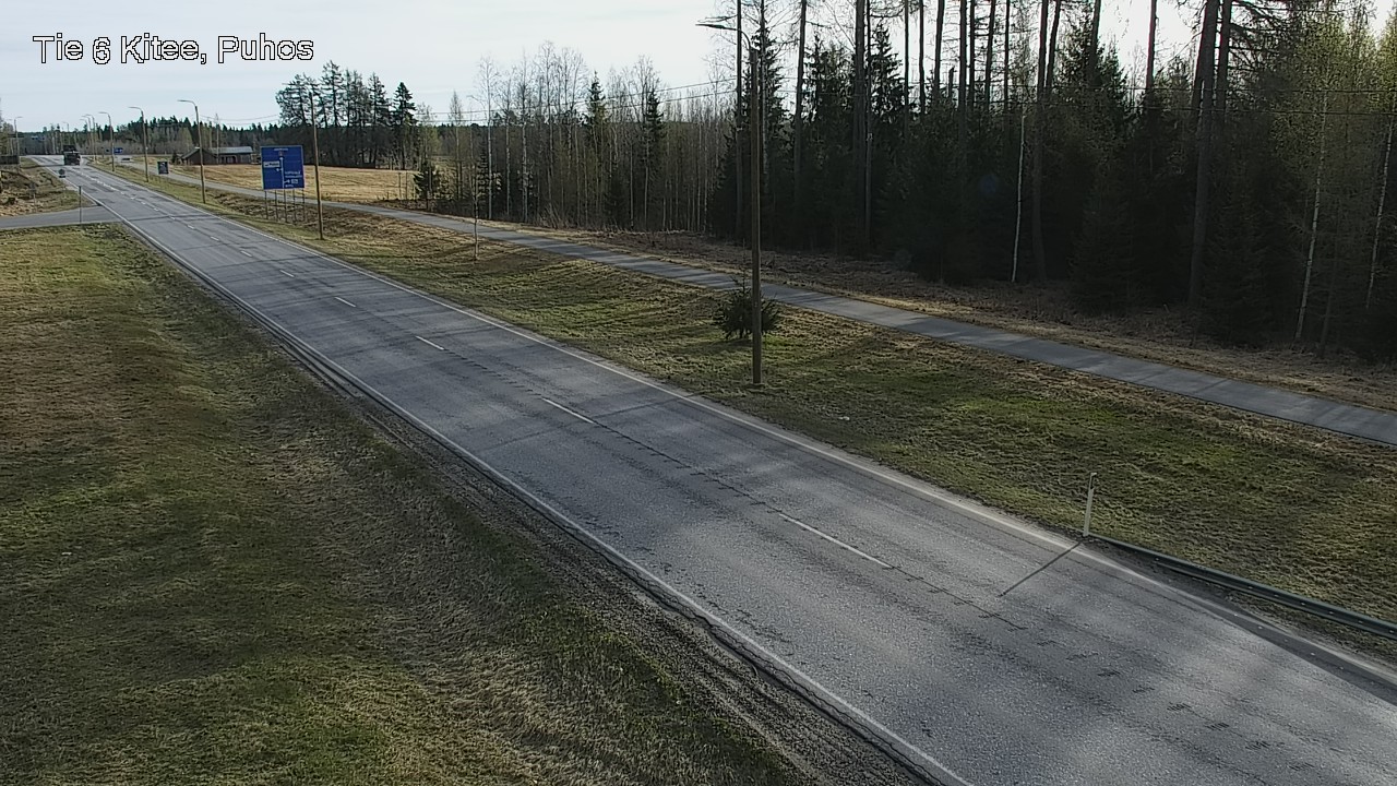 Weather Camera Image Road 6Kitee,  Puhos, Kitee, Pohjois-Karjala
