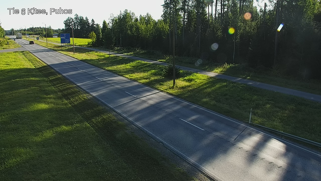 Weather Camera Image Väg 6 Kitee, Puhos, Kitee, Pohjois-Karjala