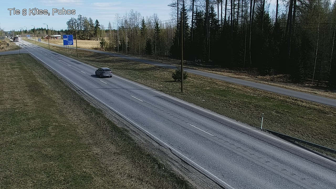 Weather Camera Image Road 6Kitee,  Puhos, Kitee, Pohjois-Karjala