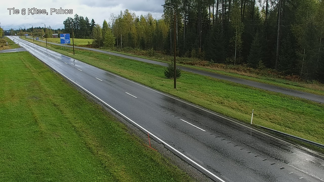 Weather Camera Image Road 6Kitee,  Puhos, Kitee, Pohjois-Karjala