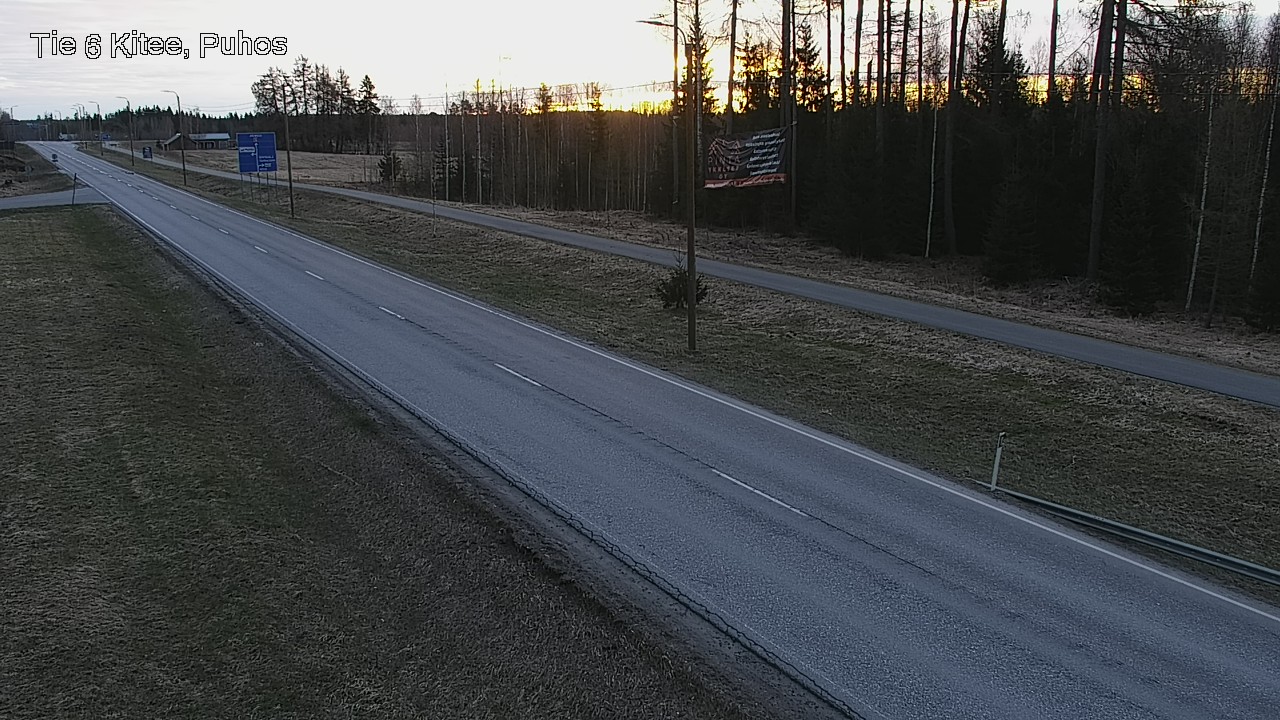 Weather Camera Image Väg 6 Kitee, Puhos, Kitee, Pohjois-Karjala