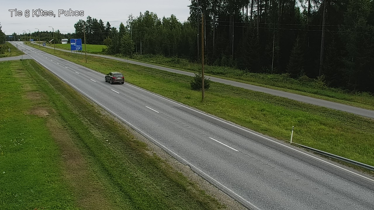 Weather Camera Image Väg 6 Kitee, Puhos, Kitee, Pohjois-Karjala