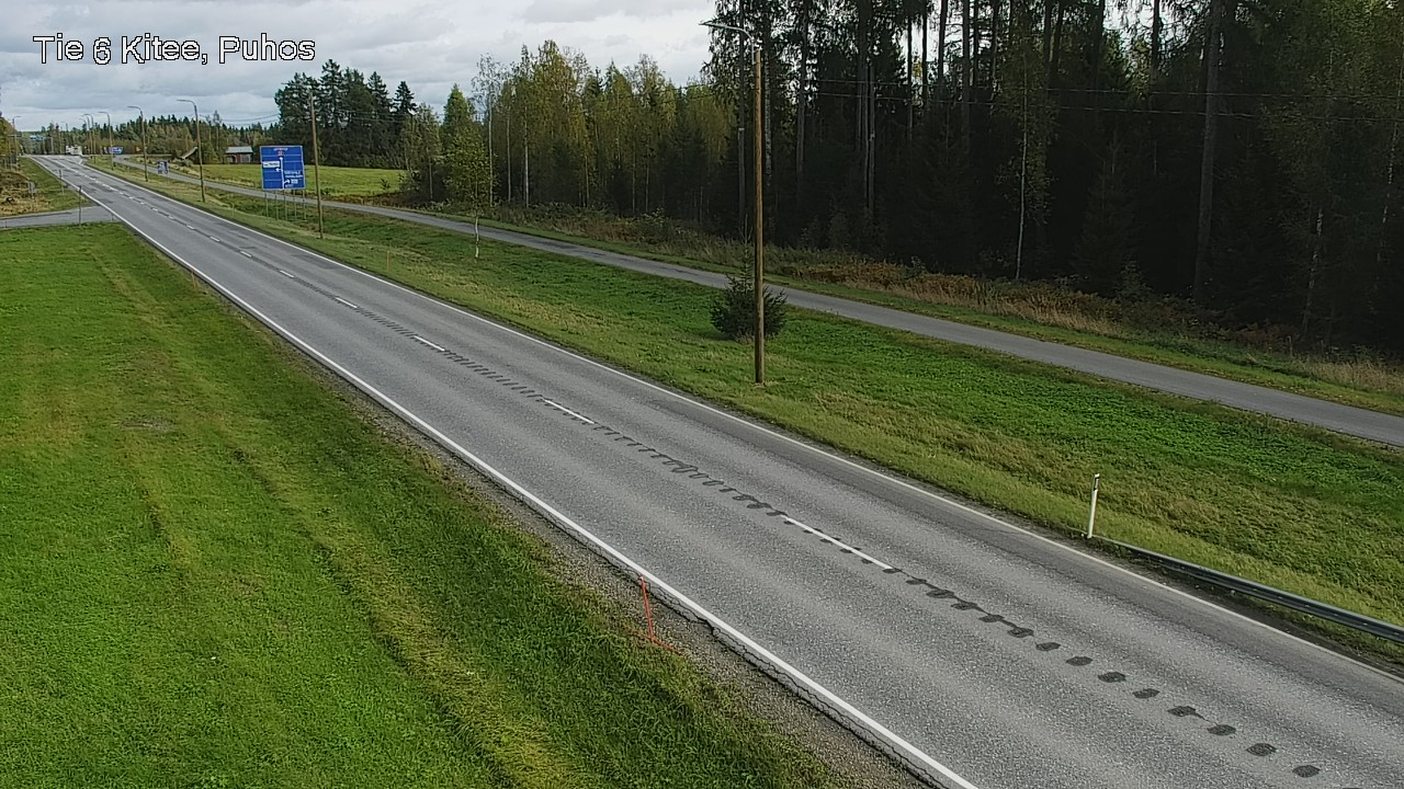 Weather Camera Image Road 6Kitee,  Puhos, Kitee, Pohjois-Karjala