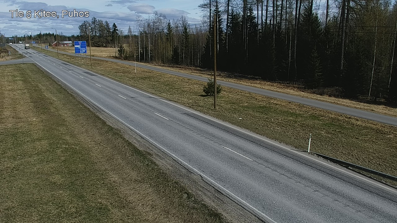 Weather Camera Image Väg 6 Kitee, Puhos, Kitee, Pohjois-Karjala