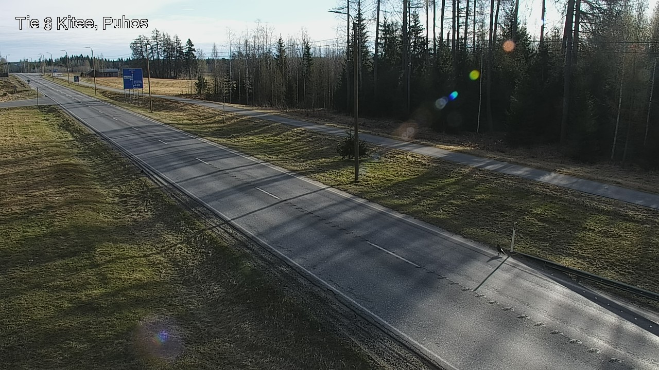 Weather Camera Image Väg 6 Kitee, Puhos, Kitee, Pohjois-Karjala