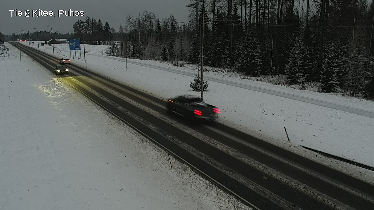 Weather Camera Image Road 6Kitee,  Puhos, Kitee, Pohjois-Karjala